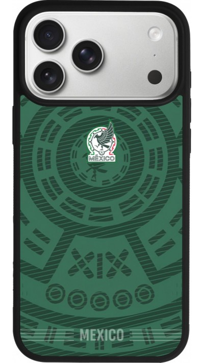 iPhone 17 Pro Max Case Hülle - Silikon schwarz Mexiko 2026 personalisierbares Fussballtrikot