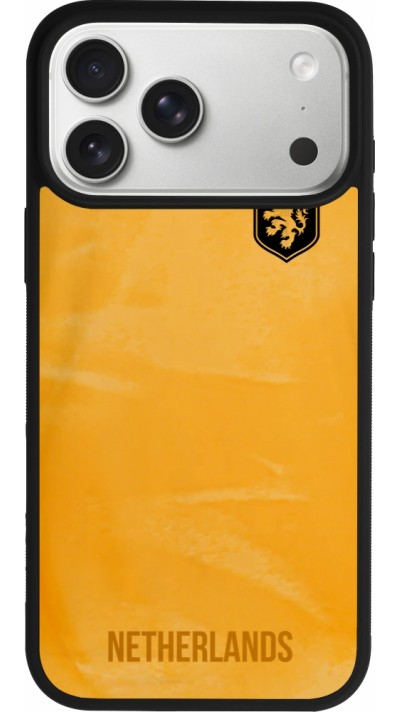 iPhone 17 Pro Max Case Hülle - Silikon schwarz Holland 2022 personalisierbares Fußballtrikot