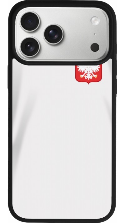 iPhone 17 Pro Max Case Hülle - Silikon schwarz Polen 2022 personalisierbares Fussballtrikot