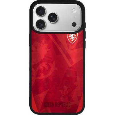 iPhone 17 Pro Max Case Hülle - Silikon schwarz Tschechische Republik personalisierbares Fussballtrikot