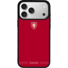 iPhone 17 Pro Max Case Hülle - Silikon schwarz Tschechische Republik 2026 personalisierbares Fussballtrikot