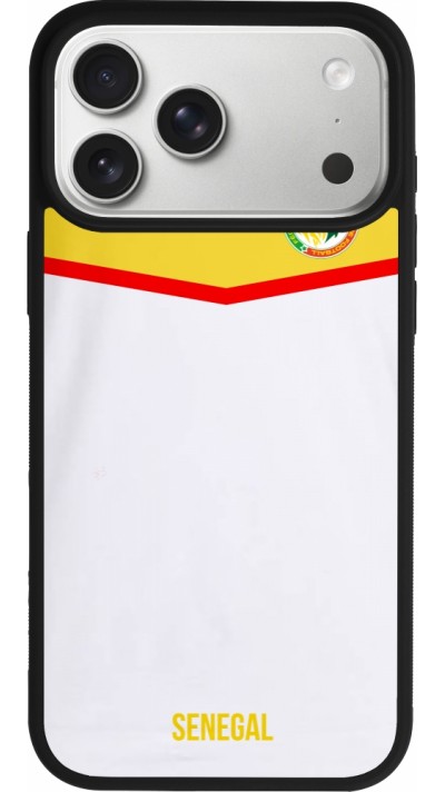 iPhone 17 Pro Max Case Hülle - Silikon schwarz Senegal 2022 personalisierbares Fußballtrikot