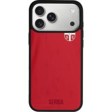 iPhone 17 Pro Max Case Hülle - Silikon schwarz Serbien 2022 personalisierbares Fussballtrikot