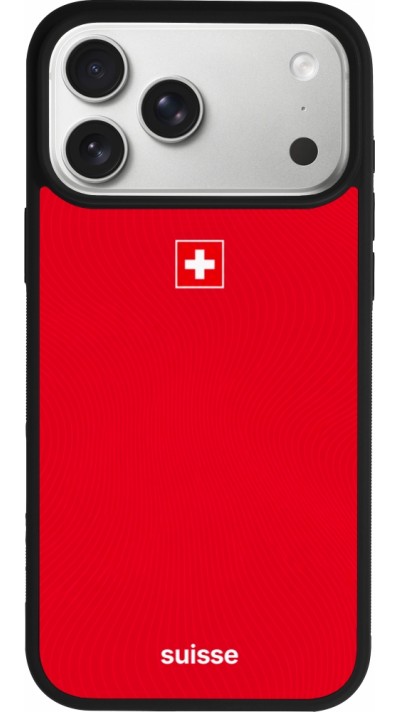 iPhone 17 Pro Max Case Hülle - Silikon schwarz Schweiz 2026 personalisierbares Fussballtrikot