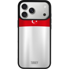 iPhone 17 Pro Max Case Hülle - Silikon schwarz Türkei personalisierbares Fussballtrikot