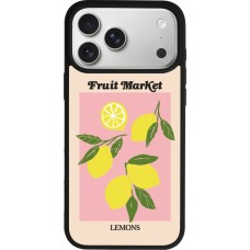 iPhone 17 Pro Max Case Hülle - Silikon schwarz Fruit market lemons 2026