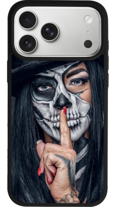 iPhone 17 Pro Max Case Hülle - Silikon schwarz Halloween 18 19