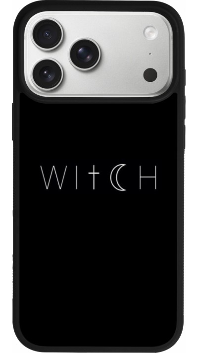 iPhone 17 Pro Max Case Hülle - Silikon schwarz Halloween 22 witch word