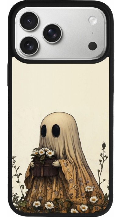 iPhone 17 Pro Max Case Hülle - Silikon schwarz Halloween 2025 Ghost gardener