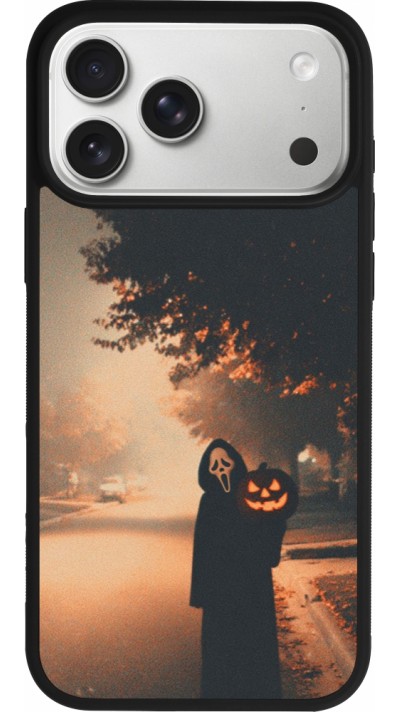 iPhone 17 Pro Max Case Hülle - Silikon schwarz Halloween 2025 Scream