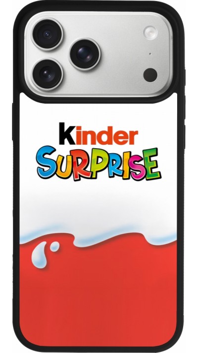 iPhone 17 Pro Max Case Hülle - Silikon schwarz Kinder Surprise