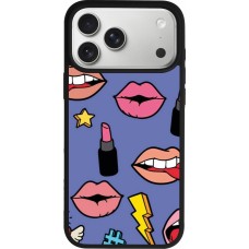 iPhone 17 Pro Max Case Hülle - Silikon schwarz Lips and lipgloss