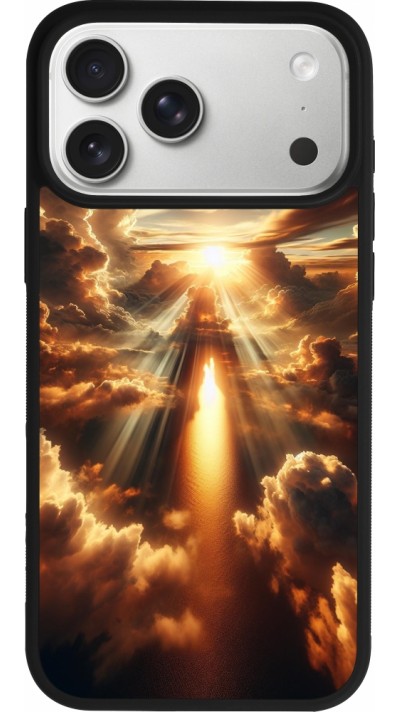 iPhone 17 Pro Max Case Hülle - Silikon schwarz Himmelsleuchten Zenit