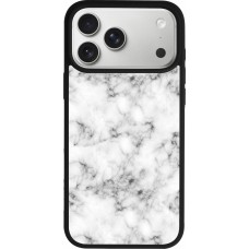 iPhone 17 Pro Max Case Hülle - Silikon schwarz Marble 01