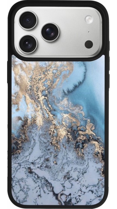 iPhone 17 Pro Max Case Hülle - Silikon schwarz Marble 04