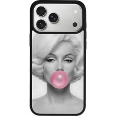 iPhone 17 Pro Max Case Hülle - Silikon schwarz Marilyn Bubble