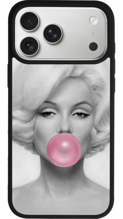 iPhone 17 Pro Max Case Hülle - Silikon schwarz Marilyn Bubble
