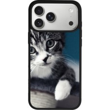 iPhone 17 Pro Max Case Hülle - Silikon schwarz Meow 23