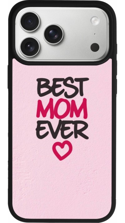 iPhone 17 Pro Max Case Hülle - Silikon schwarz Mom 2023 best Mom ever pink