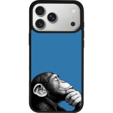 iPhone 17 Pro Max Case Hülle - Silikon schwarz Monkey Pop Art