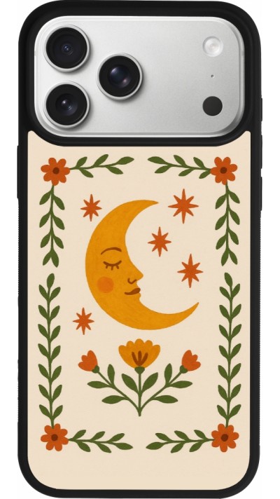 iPhone 17 Pro Max Case Hülle - Silikon schwarz Half moon stamp 2026