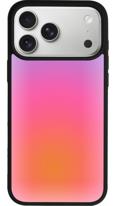 iPhone 17 Pro Max Case Hülle - Silikon schwarz Orange Pink Blue Gradient