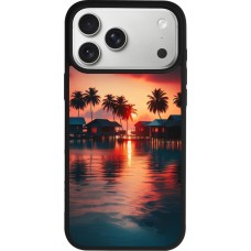 iPhone 17 Pro Max Case Hülle - Silikon schwarz Paradies Malediven