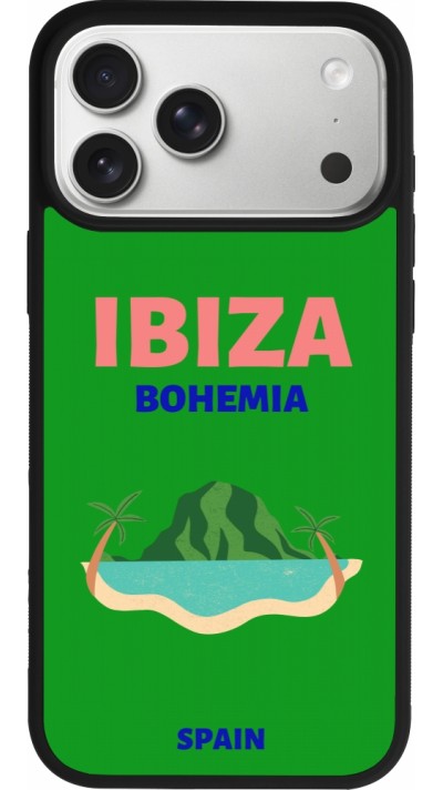 iPhone 17 Pro Max Case Hülle - Silikon schwarz Pop Summer Destination Ibiza