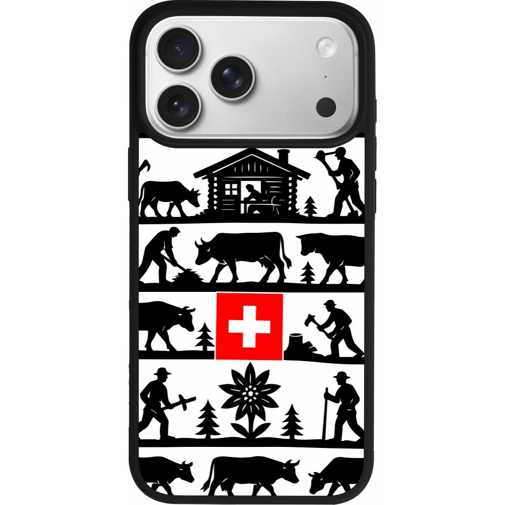 iPhone 17 Pro Max Case Hülle - Silikon schwarz Poya Schweiz 1