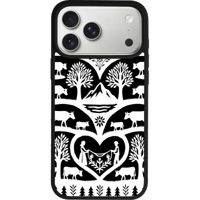 Coque iPhone 17 Pro Max - Silicone rigide noir Poya Suisse 2 noir