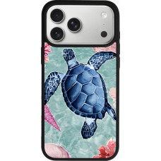iPhone 17 Pro Max Case Hülle - Silikon schwarz Preppy Turtle