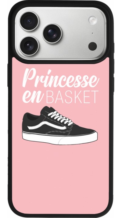 iPhone 17 Pro Max Case Hülle - Silikon schwarz princesse en basket