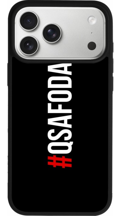 iPhone 17 Pro Max Case Hülle - Silikon schwarz Qsafoda 1