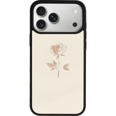 iPhone 17 Pro Max Case Hülle - Silikon schwarz Rosa Sand Minimalistisch