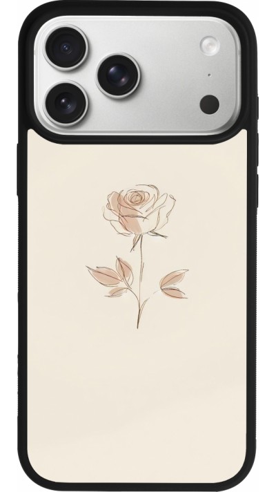 iPhone 17 Pro Max Case Hülle - Silikon schwarz Rosa Sand Minimalistisch
