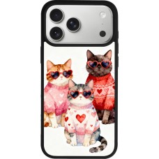iPhone 17 Pro Max Case Hülle - Silikon schwarz Saint Valentines Day 26 Cat Love