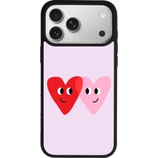Coque iPhone 17 Pro Max - Silicone rigide noir Saint Valentines Day 26 Heart