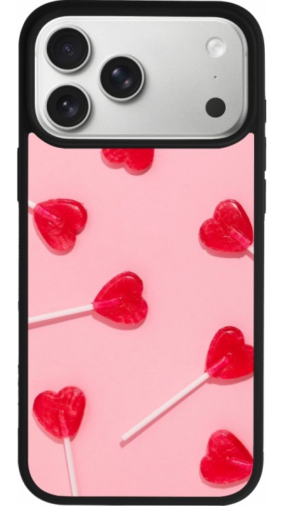 iPhone 17 Pro Max Case Hülle - Silikon schwarz Saint Valentines Day 26 Lollipop
