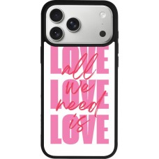 iPhone 17 Pro Max Case Hülle - Silikon schwarz Saint Valentines Day 26 Love all we need is