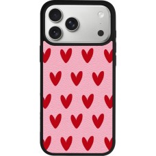 iPhone 17 Pro Max Case Hülle - Silikon schwarz Saint Valentines Day 26 Pattern heart