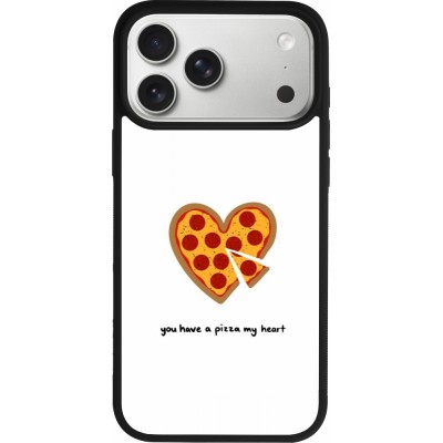 iPhone 17 Pro Max Case Hülle - Silikon schwarz Saint Valentines Day 26 You have my pizza heart