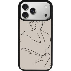 Coque iPhone 17 Pro Max - Silicone rigide noir Salnikova 05