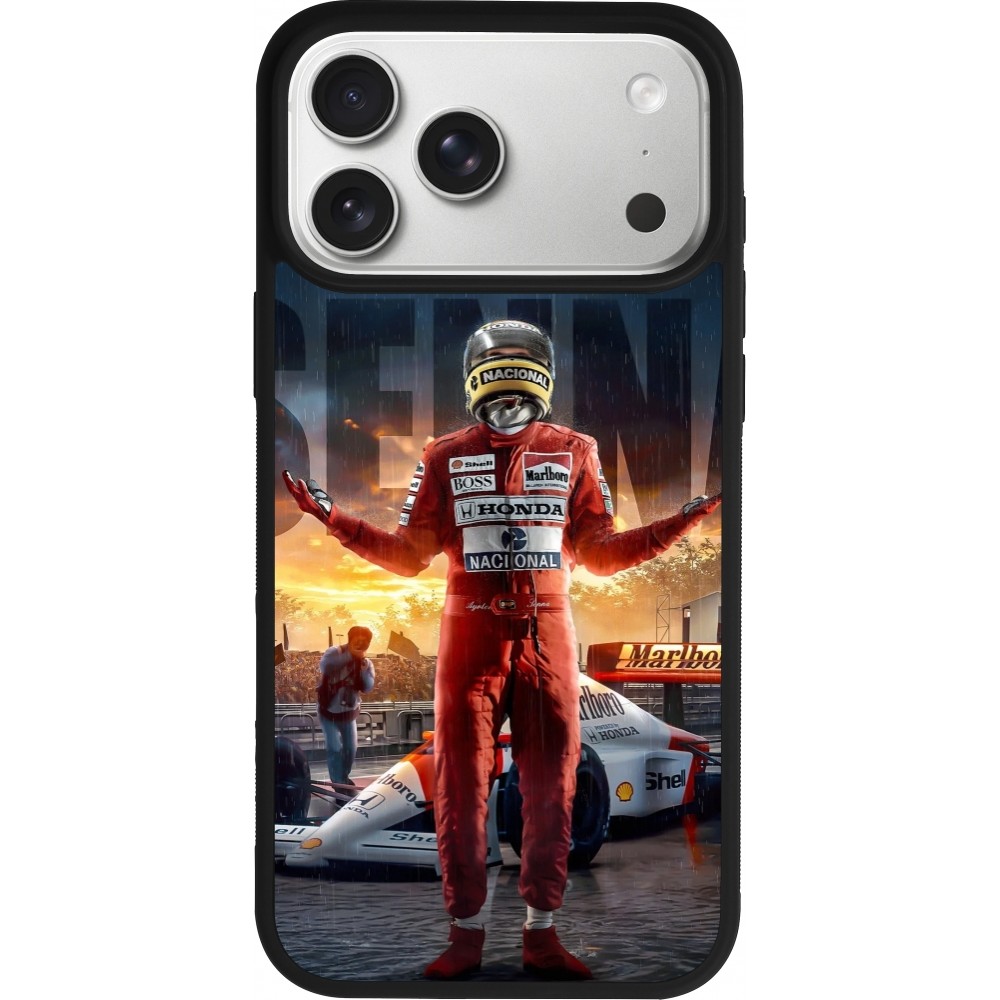 iPhone 17 Pro Max Case Hülle - Silikon schwarz Senna The King of Rain
