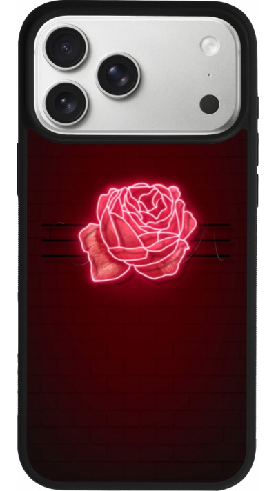 iPhone 17 Pro Max Case Hülle - Silikon schwarz Spring 23 neon rose