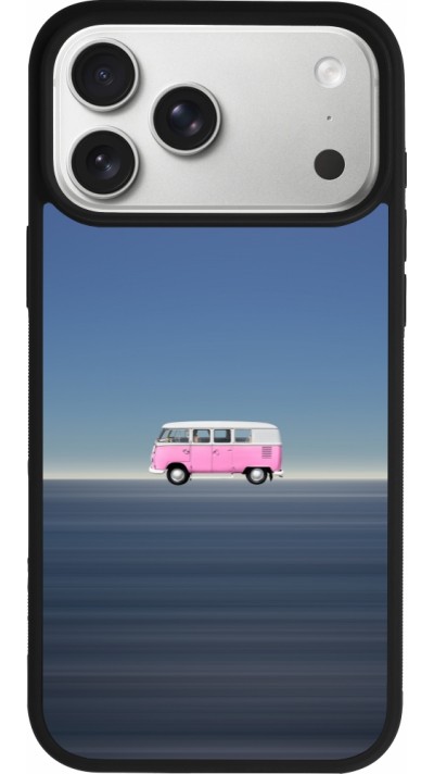 iPhone 17 Pro Max Case Hülle - Silikon schwarz Spring 23 pink bus