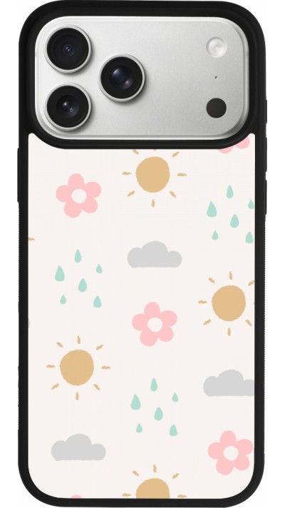 iPhone 17 Pro Max Case Hülle - Silikon schwarz Spring 23 weather