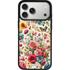 iPhone 17 Pro Max Case Hülle - Silikon schwarz Spring 25 fruehling bluetend