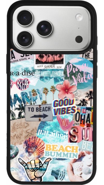 iPhone 17 Pro Max Case Hülle - Silikon schwarz Summer 20 collage