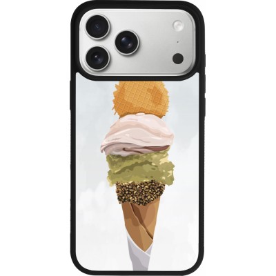 Coque iPhone 17 Pro Max - Silicone rigide noir Summer 2025 Cornet