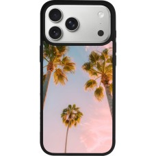 iPhone 17 Pro Max Case Hülle - Silikon schwarz Summer 2025 Palmiers